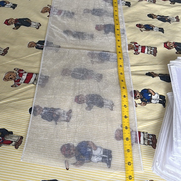 Organza decorative bow material / 52” x 9” - Picture 6 of 7